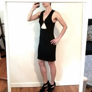 Nasty Gal black lace bodycon dress